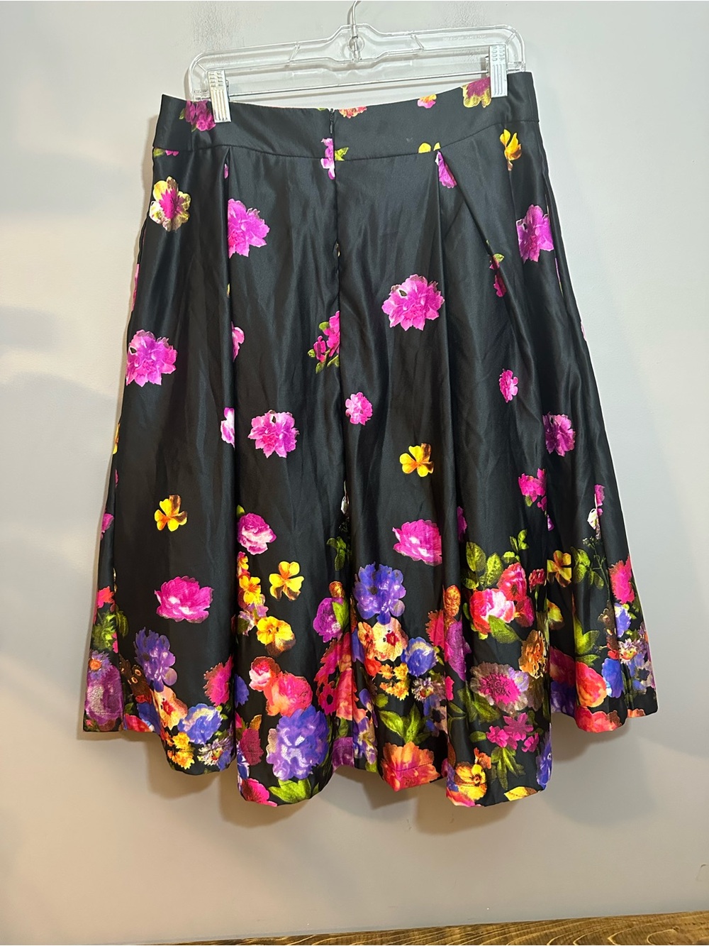 Mix Nouveau Skirt Size Large Floral Pockets On The Side - Picture 3 of 10